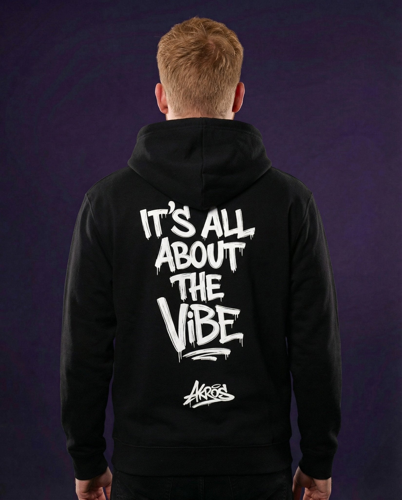 AKROS ITS ALL ABOUT THE VIBE - OVERSIZED ZIPPER HOODIE | HARDTEKK.DE - Street & Clubwear