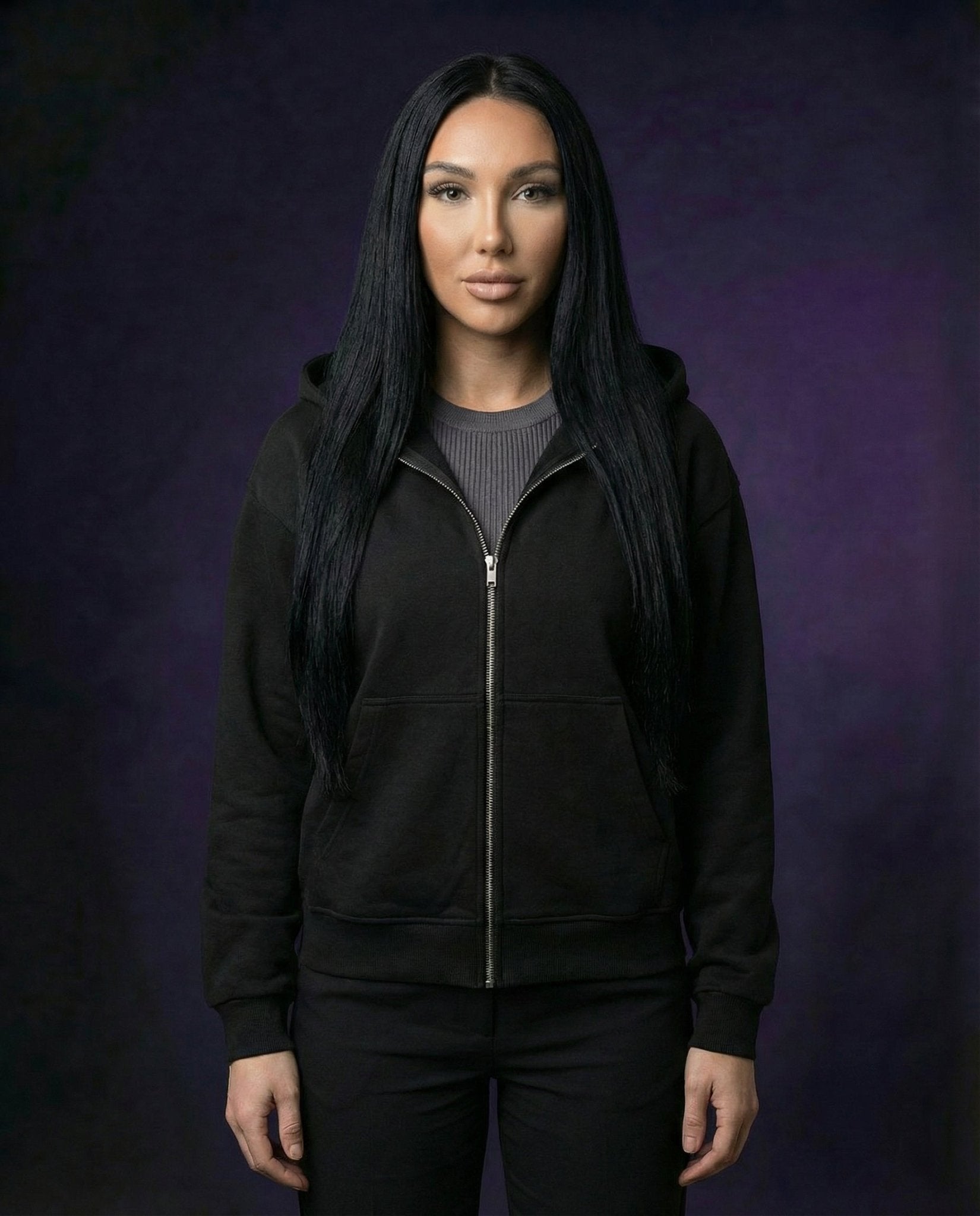 AKROS ITS ALL ABOUT THE VIBE - OVERSIZED ZIPPER HOODIE | HARDTEKK.DE - Street & Clubwear