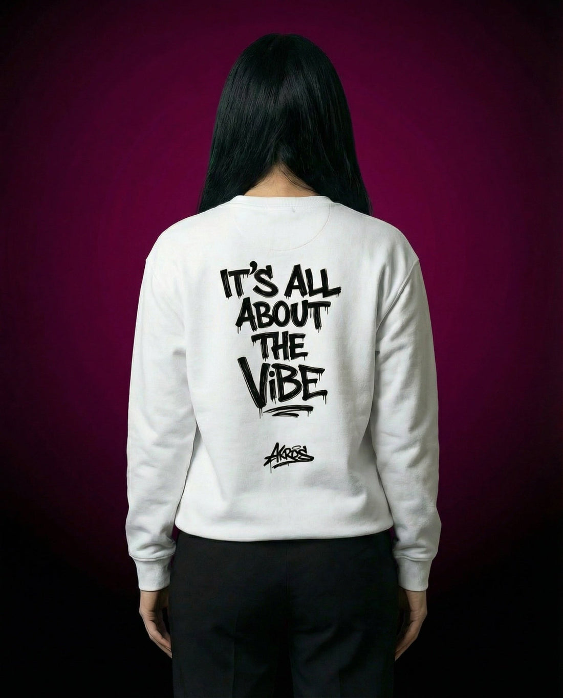 AKROS ITS ALL ABOUT THE VIBE - PREMIUM ORGANIC SWEATSHIRT | HARDTEKK.DE - Street & Clubwear