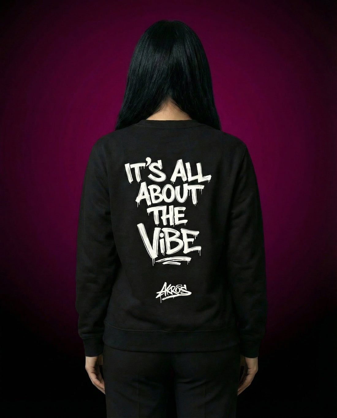 AKROS ITS ALL ABOUT THE VIBE - PREMIUM ORGANIC SWEATSHIRT | HARDTEKK.DE - Street & Clubwear
