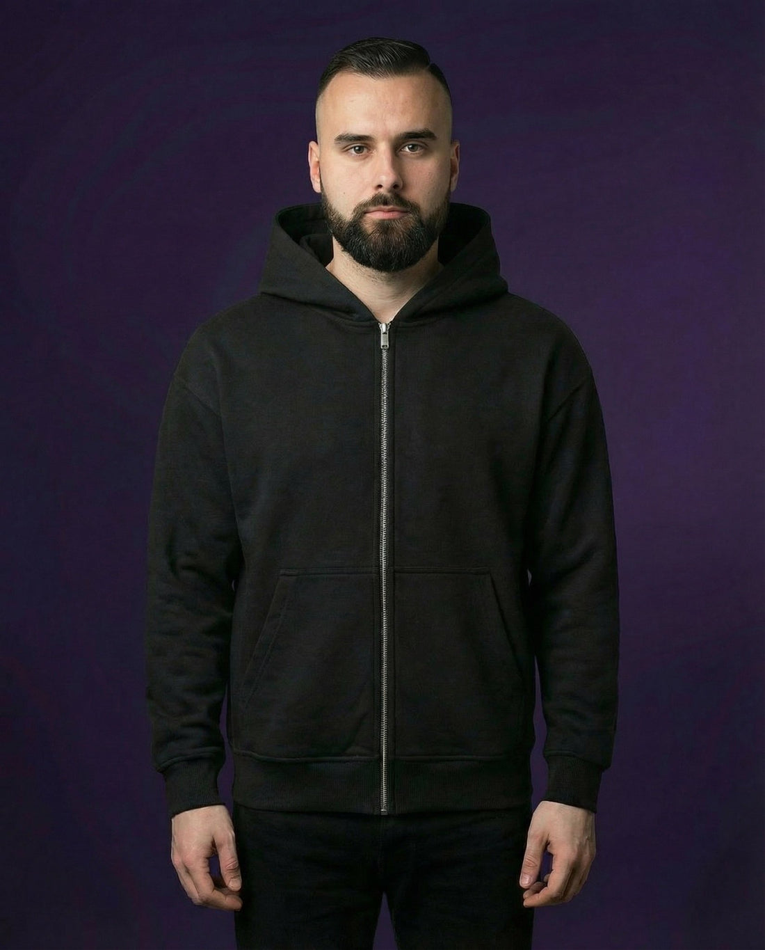 HAZE SCHRÄGSTRICH STÖRUNG COSMIC RITUAL - OVERSIZED ZIPPER HOODIE | HARDTEKK.DE - Street & Clubwear