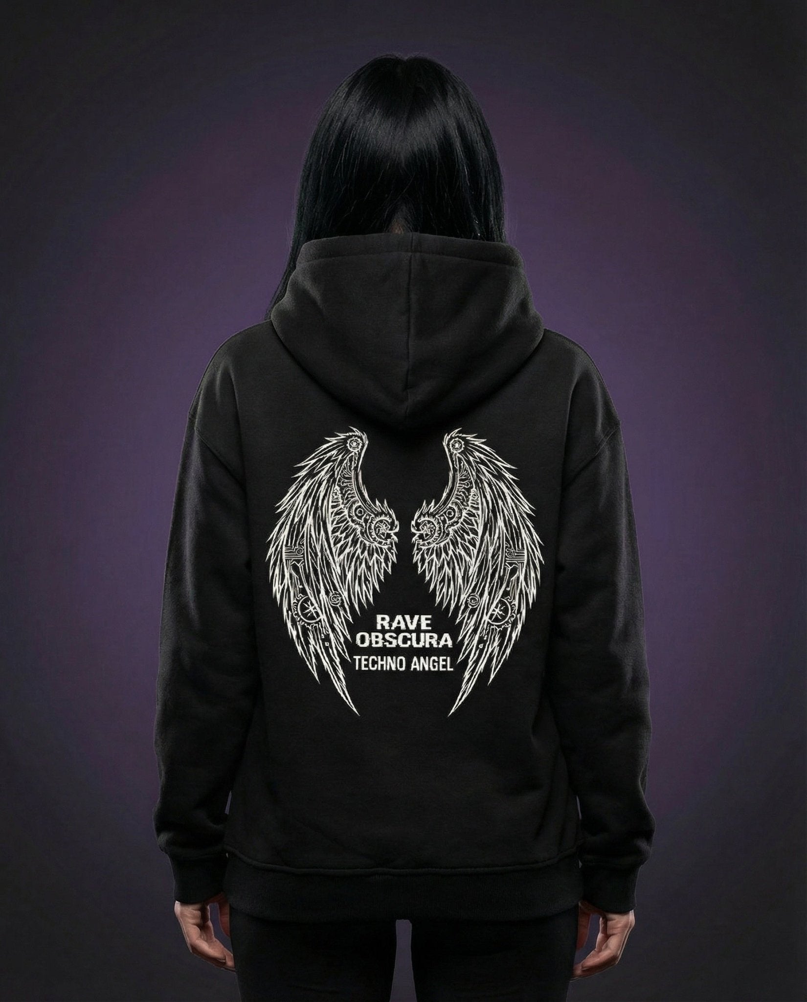 TECHNO ANGEL - OVERSIZED HOODIE - Hardtekk.de