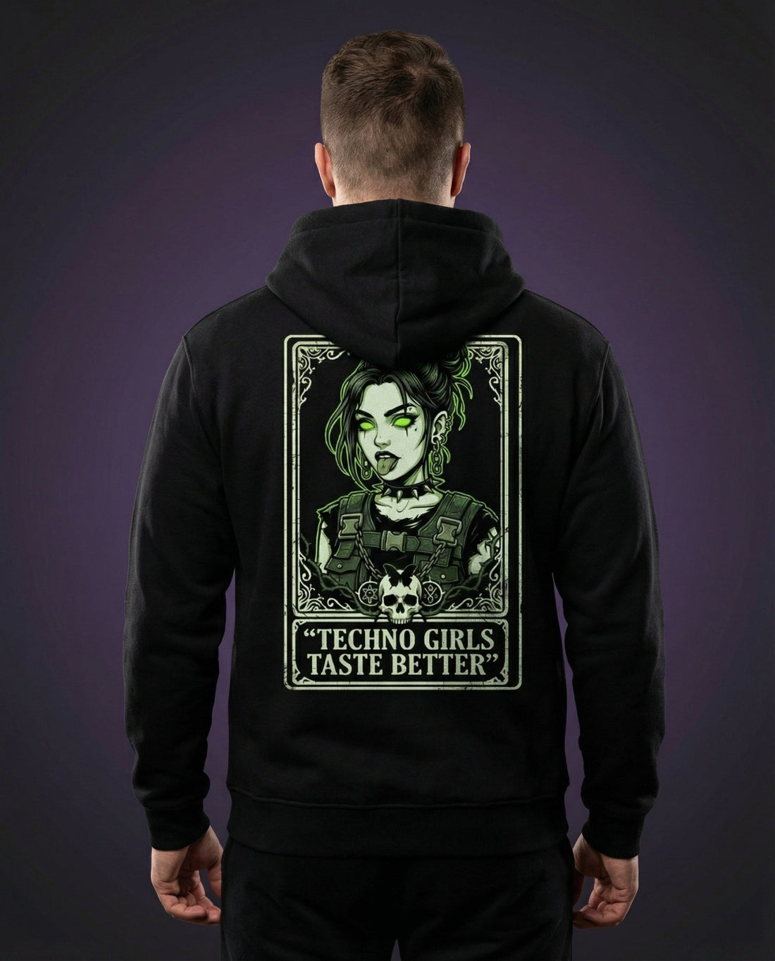 TECHNO GIRLS TASTE BETTER - OVERSIZED HOODIE | HARDTEKK.DE - Street & Clubwear