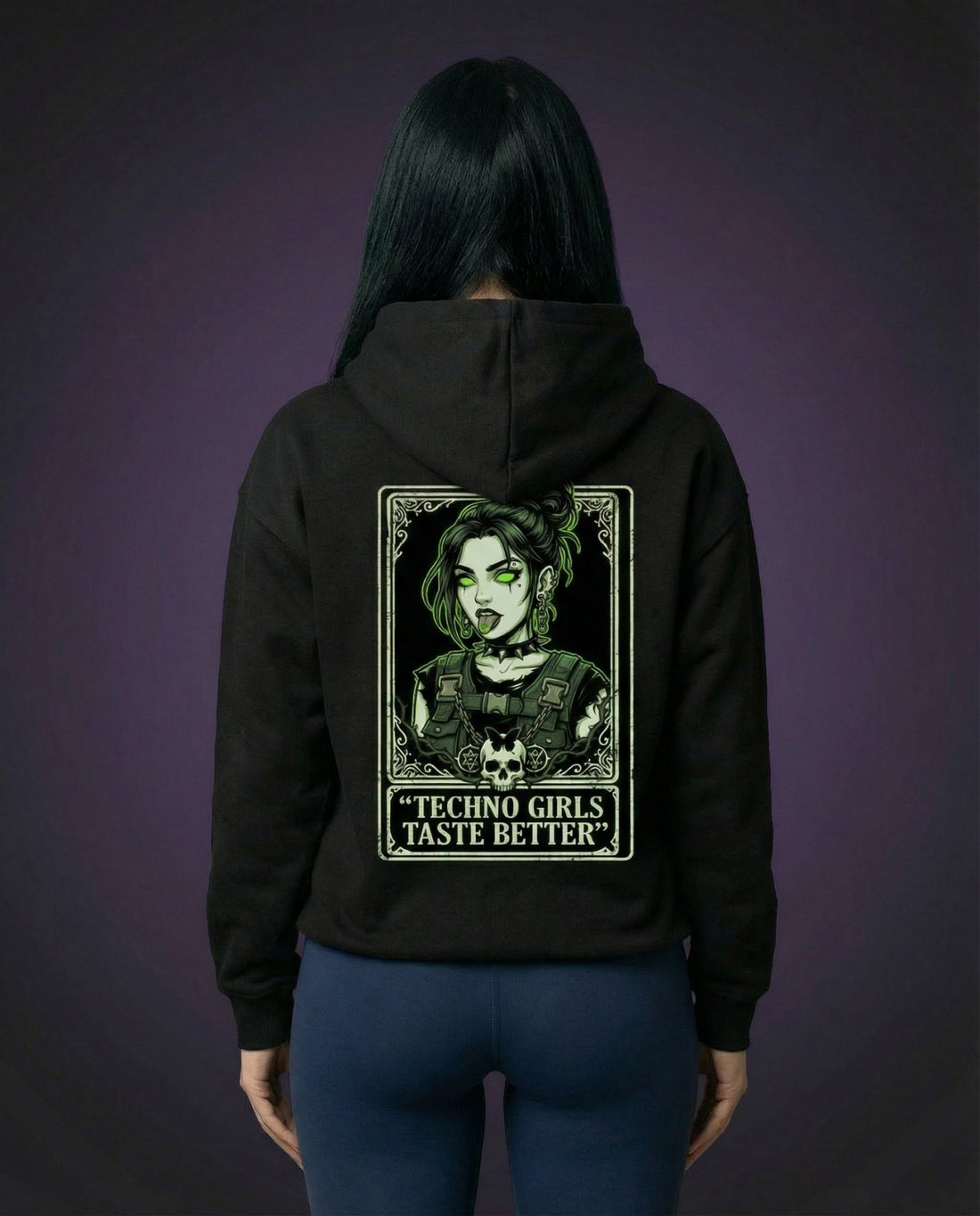 TECHNO GIRLS TASTE BETTER - OVERSIZED HOODIE | HARDTEKK.DE - Street & Clubwear