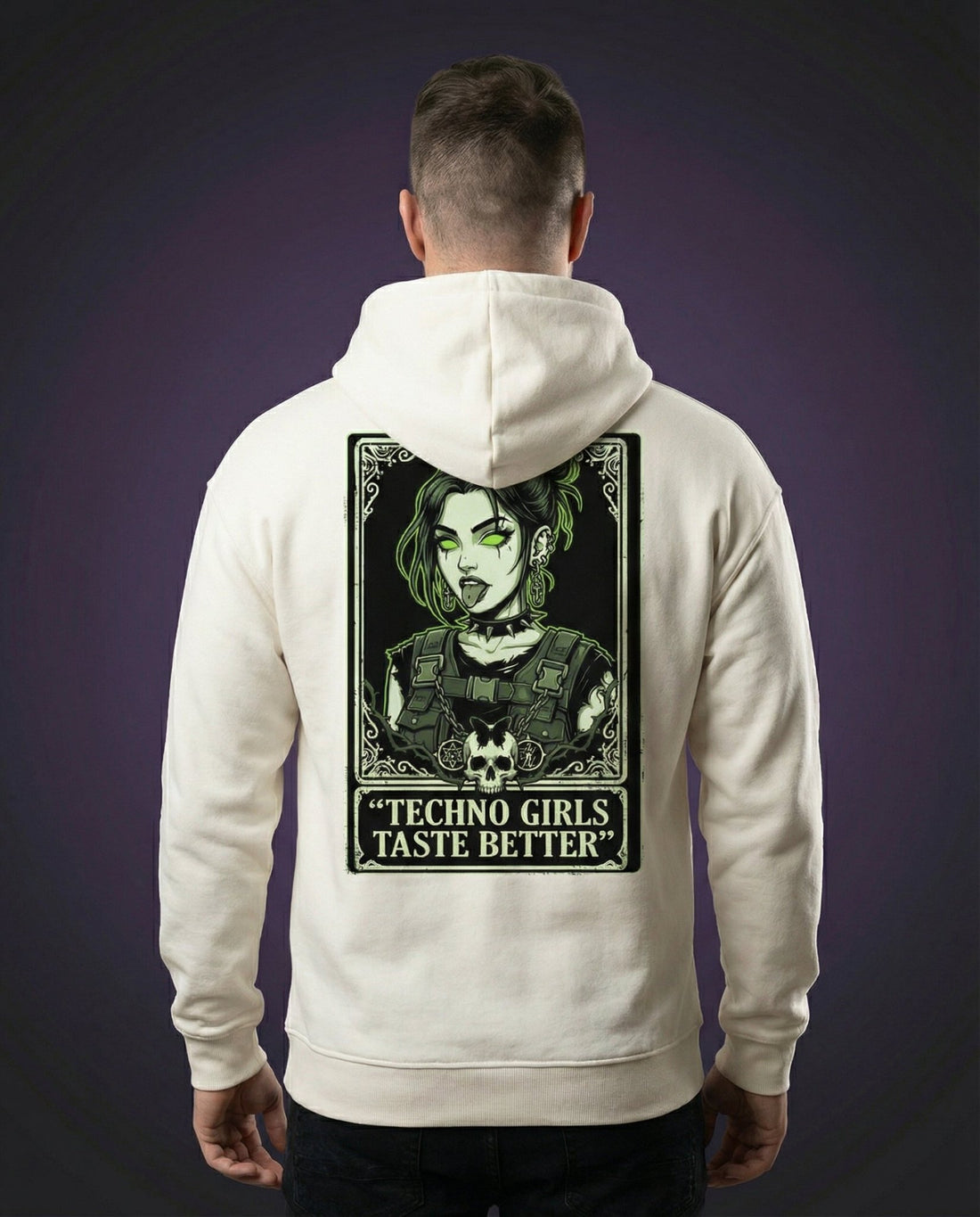 TECHNO GIRLS TASTE BETTER - OVERSIZED HOODIE | HARDTEKK.DE - Street & Clubwear