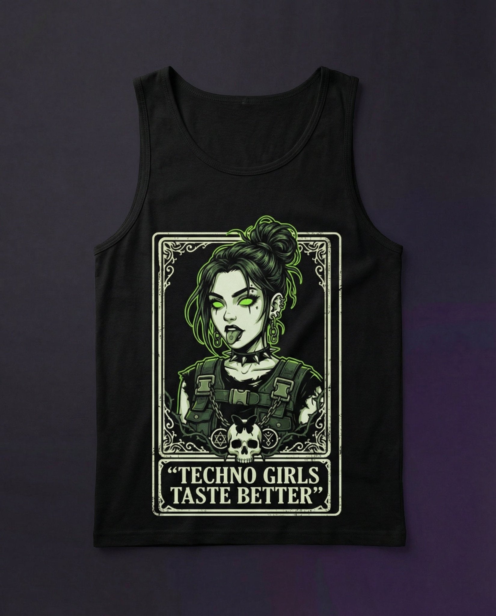 TECHNO GIRLS TASTE BETTER - TANKTOP | HARDTEKK.DE - Street & Clubwear