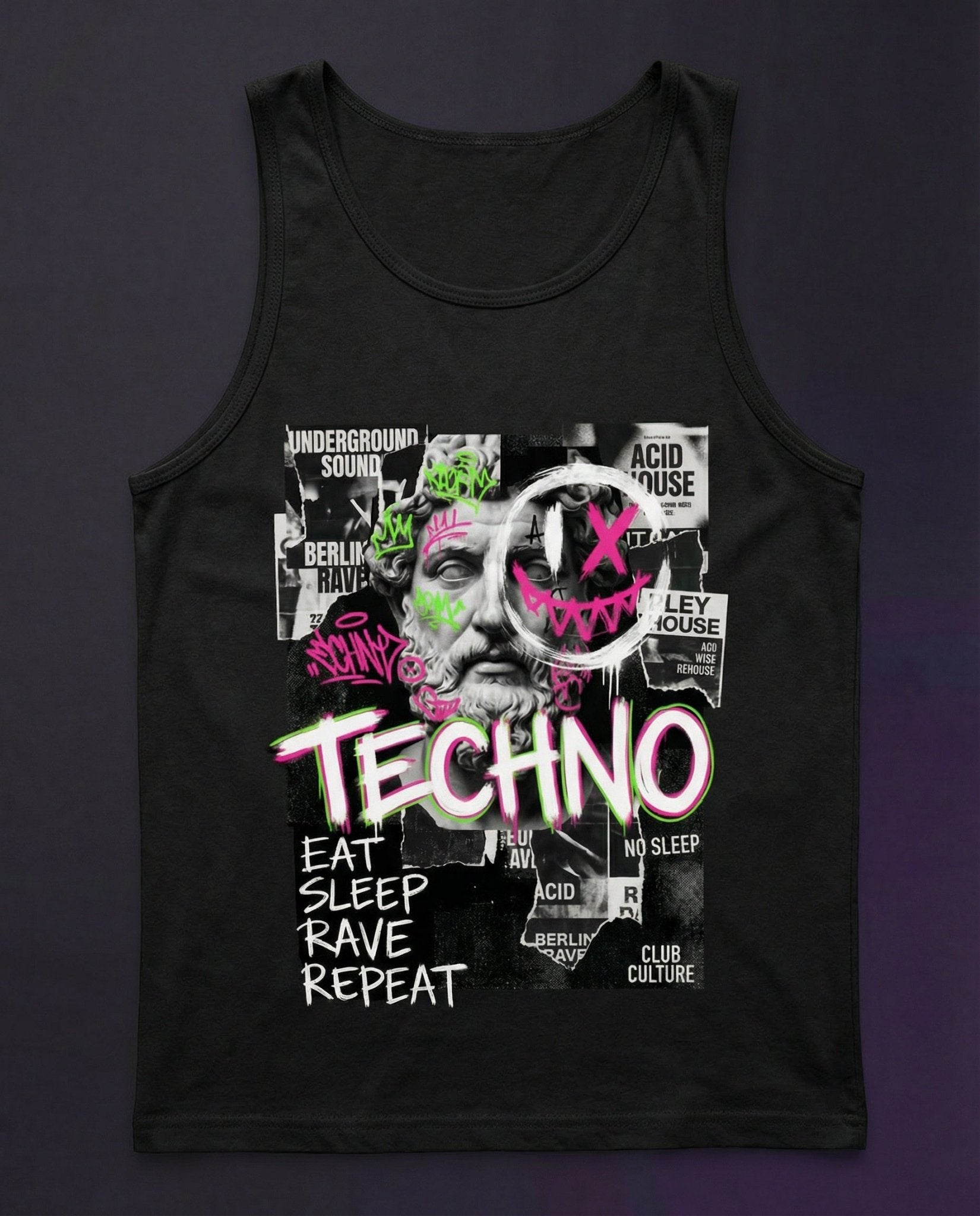 TECHNO NEON PHILOSOPHER - TANKTOP | HARDTEKK.DE - Street & Clubwear